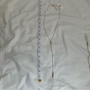 New gold long chain necklace
